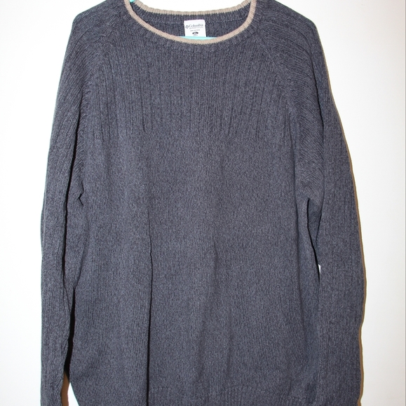 Mens Grey Columbia Sweater - Picture 3 of 6